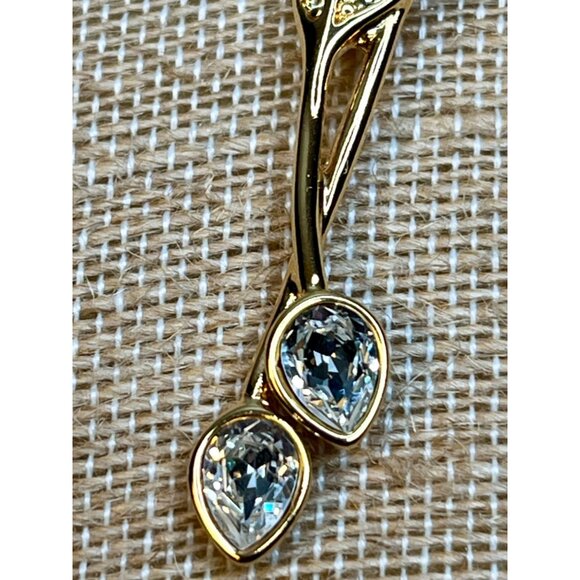 NOLAN MILLER Avalon Bird Of Paradise Brooch Diamanté Crystal Jewelry Present Bir - Picture 7 of 12